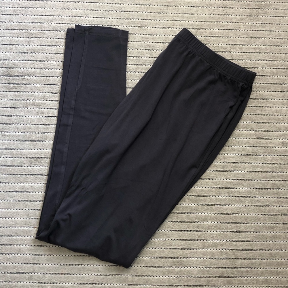 Women's Black Elastic-Waist Leggings